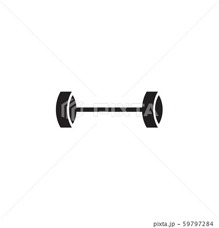 Barbell logo design vector template 59797284