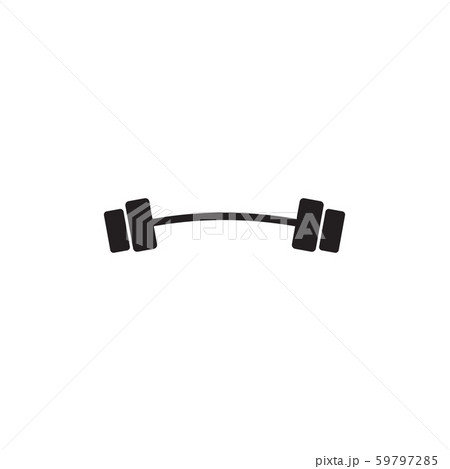 Barbell logo design vector template 59797285