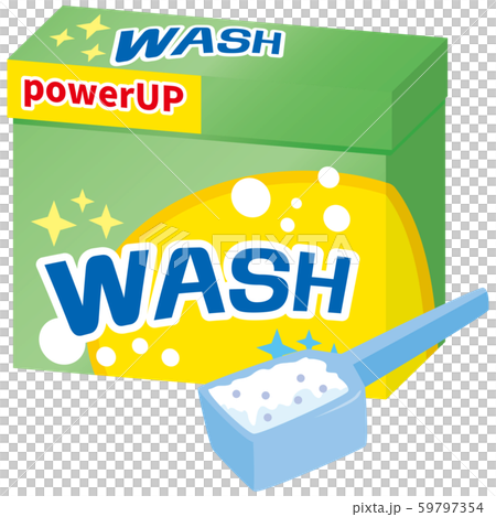 洗濯用洗剤（粉）のイメージイラスト 59797354