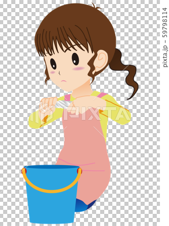 Cleaning housewife 59798114