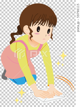 Cleaning housewife 59798115