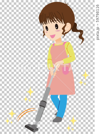 Cleaning housewife 59798116