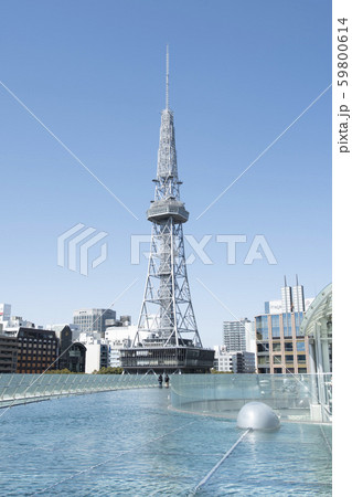 名古屋テレビ塔とオアシス21 59800614