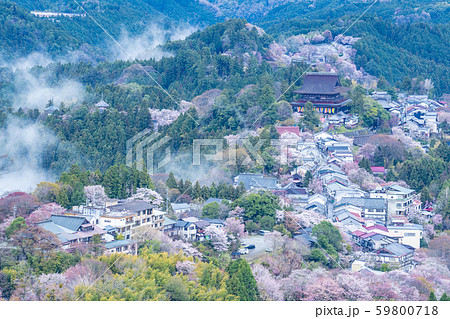 雨上がりの金峯山寺 59800718