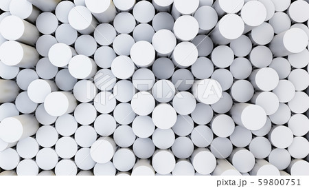 Abstract 3D illustration of white cylinders background Abstract 3D illustration of white cylinders background 59800751