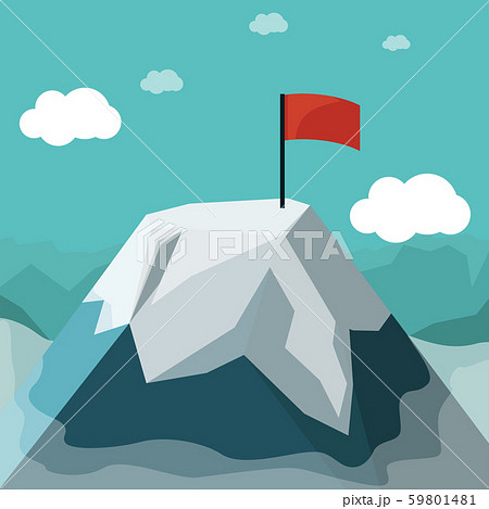 mountain flat design 59801481