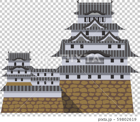 姫路城 イラストのイラスト素材