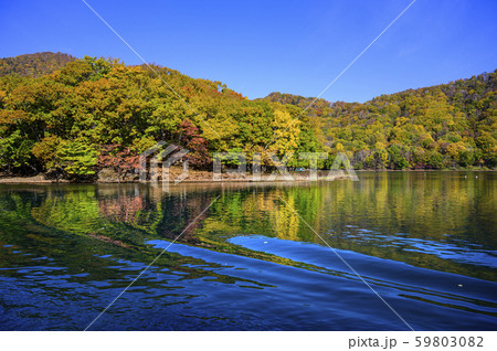 洞爺湖 中島 紅葉(遊覧船からの眺め) 洞爺湖 中島 紅葉(遊覧船からの眺め) 59803082