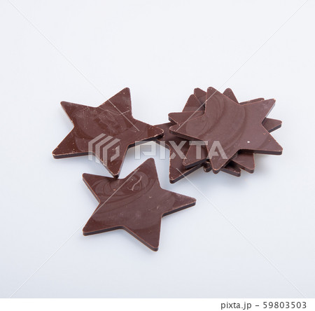 Chocolate or chocolate star on a background. 59803503