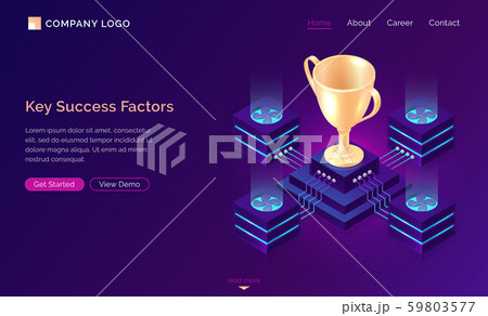 Key success factors, isometric business concept 59803577