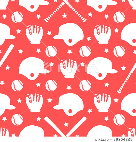Vector sports seamless pattern Baseball equipment 59804839