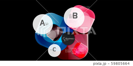 Retro colorful geometric background - circles on black, great design for any purposes. Creative Retro colorful geometric background - circles on black, great design for any purposes. Creative 59805664