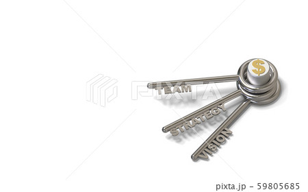 keys to success on white background. 3D illustration. keys to success on white background. 3D illustration. 59805685