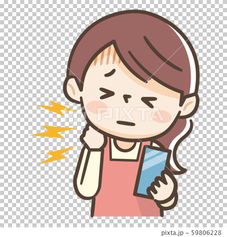 スマホ首　主婦 59806228