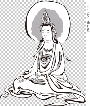 浮世絵 仏さま その1のイラスト素材 [59807143] - PIXTA