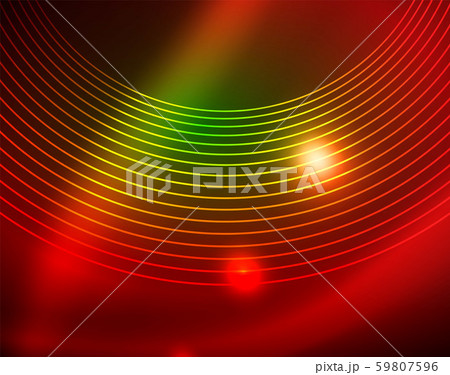 Neon circles abstract background 59807596
