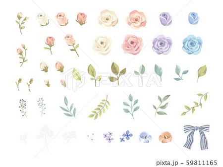 バラのイラストセット バラのイラストセット 59811165