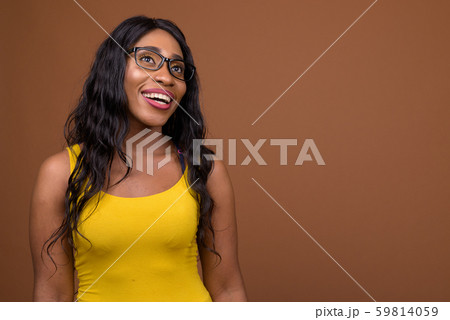 Portrait Of Beautiful Young African Woman Portrait Of Beautiful Young African Woman 59814059