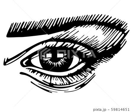 Stylized female eye logo 59814651