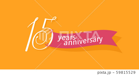 15 years anniversary vector icon, logo. Graphic background or banner for 15th anniversary birthday 15 years anniversary vector icon, logo. Graphic background or banner for 15th anniversary birthday 59815529
