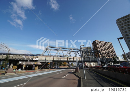 国道12号札幌・江別通り沿い街の風景（新札幌　厚別中央2条4丁目） 59816782