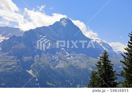 夏のスイスの美しい風景 59816855