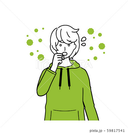 感染症を心配する男性 59817541