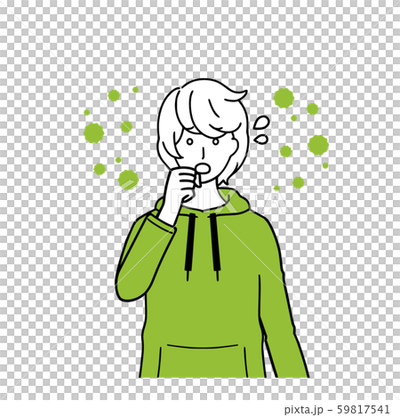 感染症を心配する男性 59817541