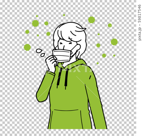 A man who coughs 59817546