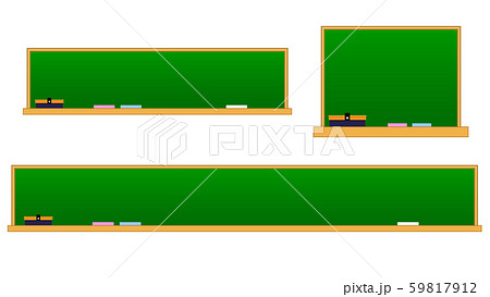緑色の黒板のテロップベースのイラスト素材 59817912 Pixta