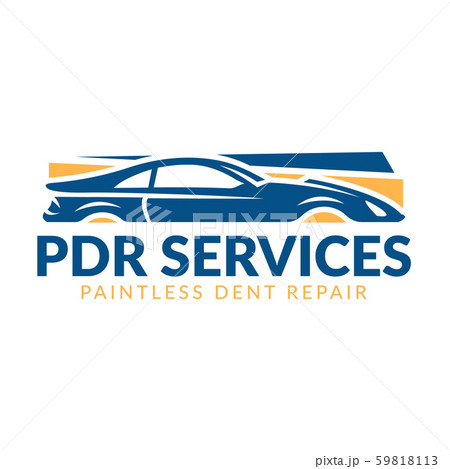 Paintless Dent Repair logo, PDR service logo, 59818113