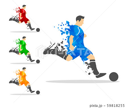 vector illustration of soccer or football player 59818255