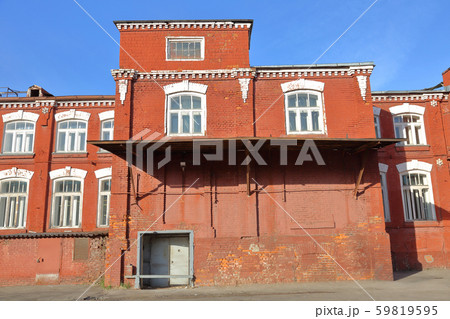 Old red brick industrial building 59819595
