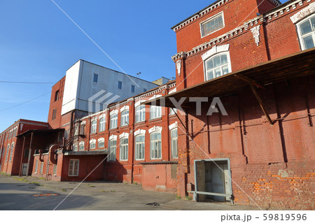 Old red brick industrial building 59819596