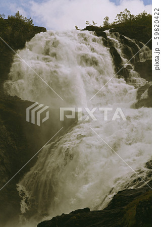 Kjosfossen waterfall. One of Norway's largest 59820422