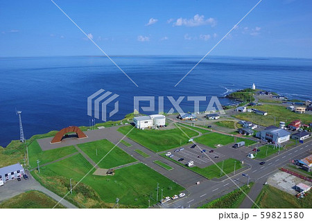 北海道根室市　オーロラタワーから見た納沙布岬 59821580