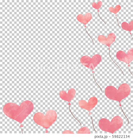 Watercolor heart balloons Watercolor heart balloons 59822134