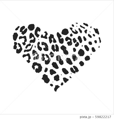Seamless animal pattern for textile design Vector illustration in heart form. 59822217