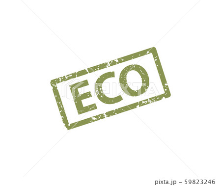 Eco stamp vector texture. Rubber cliche imprint. Eco stamp vector texture. Rubber cliche imprint. 59823246