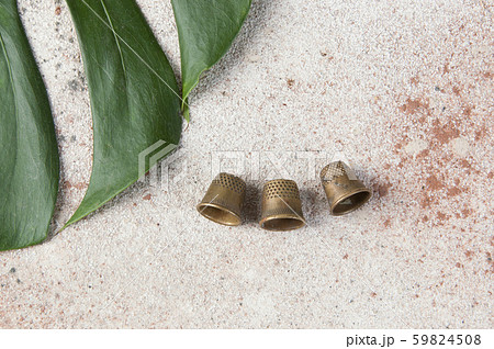 Antique brass thimbles 59824508