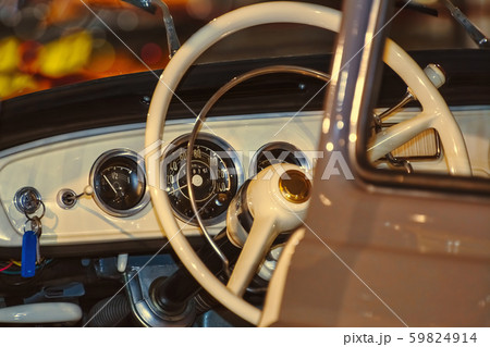 Interior of an Old Car 59824914
