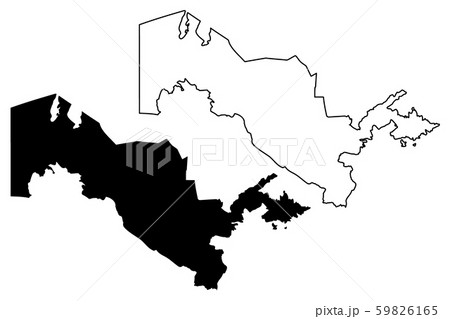 Uzbekistan map vector Uzbekistan map vector 59826165