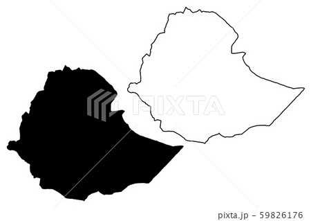 Ethiopia map vector