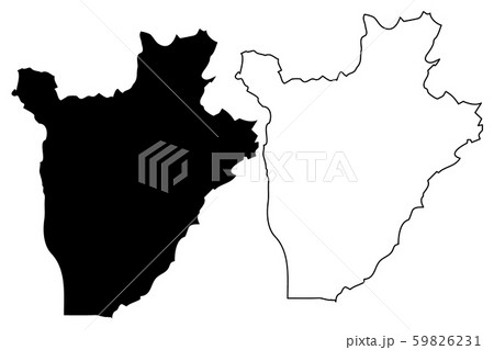 Burundi map vector Burundi map vector 59826231