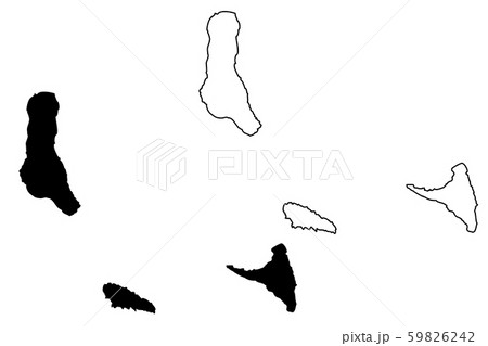 Comoros map vector