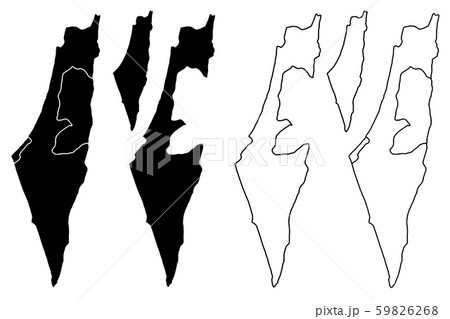 Israel map vector Israel map vector 59826268