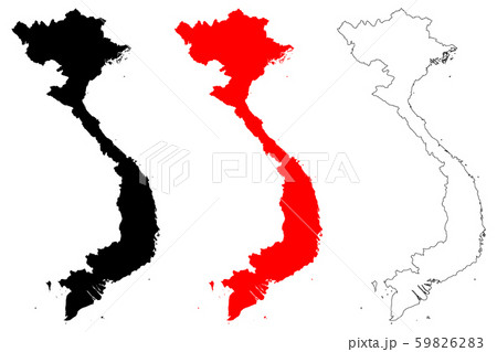 Vietnam map vector 59826283