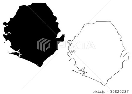 Sierra Leone map vector 59826287
