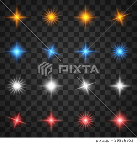 Glowing light effects, star burst with sparkles on transparent background Glowing light effects, star burst with sparkles on transparent background 59826952