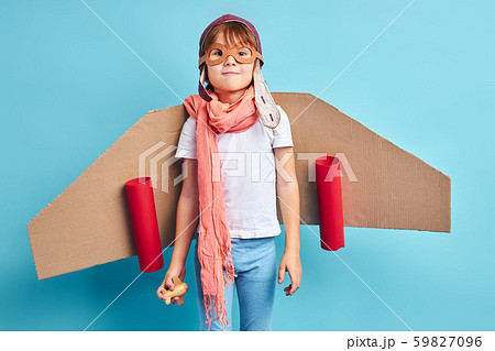 Beautiful little kid dream about aviation Beautiful little kid dream about aviation 59827096